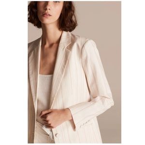 Rebecca Taylor Tailored Stitched Stripe Blazer